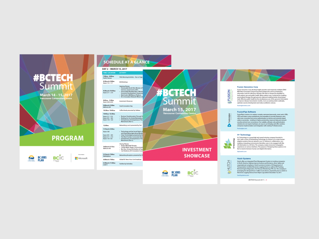 BCTECH Summit programs