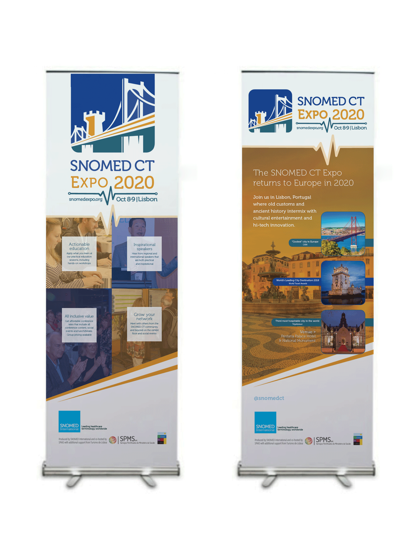SNOMED CT Expo 2020 pop-up banners